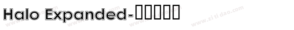 Halo Expanded字体转换